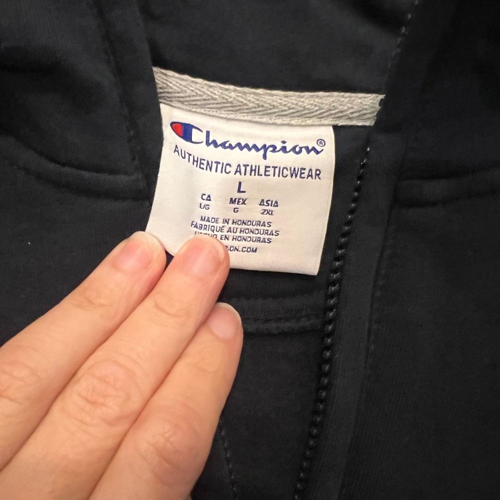 Champion - Michigan navy blue Quarter-Zip Pullover - Picture 2 of 2